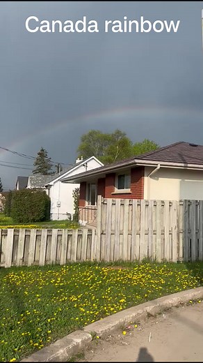 Canada rainbow| Rainbow in sky | #rainbow #insky #canadavisa #trendingreels #viralreels #viral #canadahouse #Canadaviews | Meet Vlogs