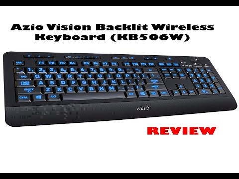 Azio Vision Backlit Wireless Keyboard KB506W Review