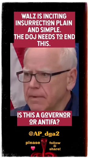 Governor Walz and Allegations of Inciting Insurrection