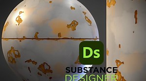 Substance 3D Designer ！制作风格化的生锈金属材质！