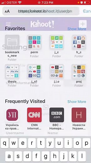 How to change password in Kahoot app?