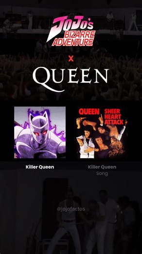 jojofactos | JJBA x @officialqueenmusic 👑 Follow: @jojofactos for more! #jjba #jojo #stand #jojosbizarreadventure #didyouknow #jojopart6 #jojopart5... | Instagram