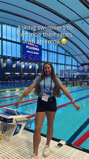 Asking athletes to react to their races with an emoji 😉👀 #EuropeanAquatics #Swimming | European Aquatics