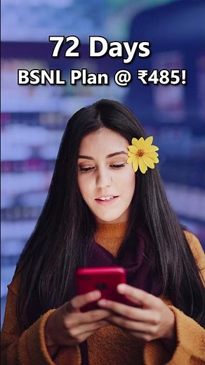 More validity, more value! Switch to the BSNL ₹485 Plan for 72 days of nonstop connectivity.