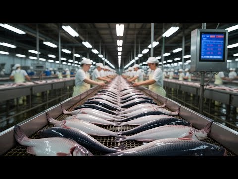 How Millions of Catfish Are Processed Daily | Fish Factory Process