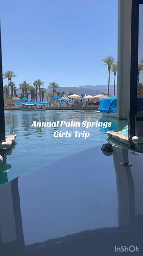 Favorite yearly trip at my new favorite resort🌴☀️🩵 #springbreakers #girlstrip #palmsprings #resortlife #fypシ #sun