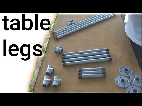 Diy Make table legs with water pipes