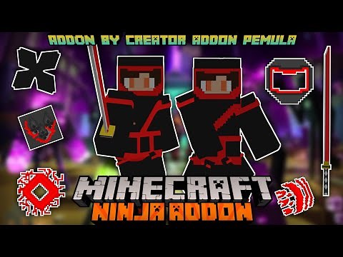 Minecraft Pe Weapon Mod - Ninja Addon for Minecraft Bedrock | Weapon and OP Skills