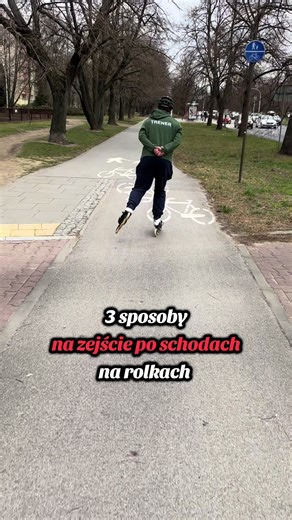 Schodzenie po schodach na rolkach: 3 sposoby