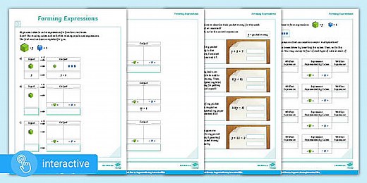 Interactive PDF: White Rose Maths Supporting Year 6: Spring Block 3 Algebra: Forming Expressions