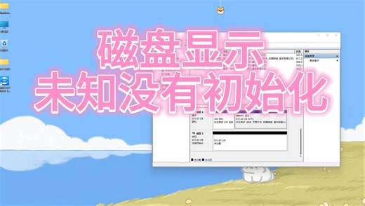 磁盘未知没有初始化怎么办？磁盘未知没有初始化的恢复方法
