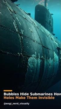 Bubbles Hide Submarines: How Holes Make Them Invisible