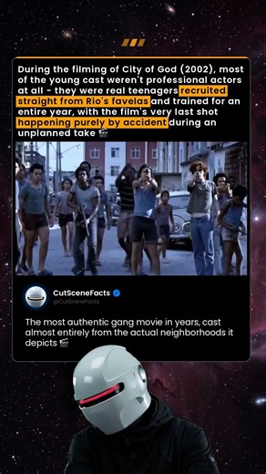 Making City of God (2002), Most of the young cast were real teenagers recruited from the favelas 🎬