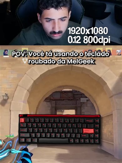 Com esse teclado fica fácil! Obrigado@melgeek_official #valorant #valorantclips #valorantgaming #valorantpro #valorantclip #valorantedit #cortezia #keyboard