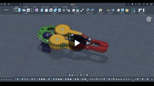 #robotics #mechanicaldesign #fusion360 #caddesign #automation #engineering #roboticgripper #cad #3dmodeling | Aswin M
