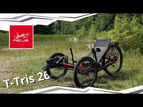 AZUB T-Tris 26 recumbent trike - overview