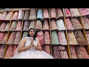 Heavy lehenga collection wholesale market in Surat | Wedding lehengas Aruna textile hub VANSHMJ