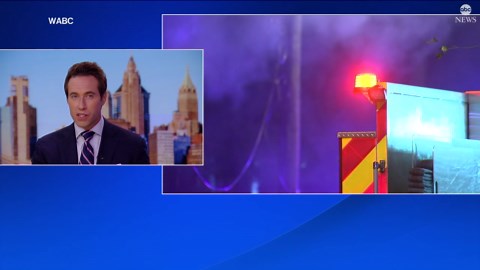 Fire in New Jersey blazes through a row of homes