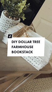 A simple, DIY using Dollar Tree books. 🌿🖤 #diyer #farmhouse