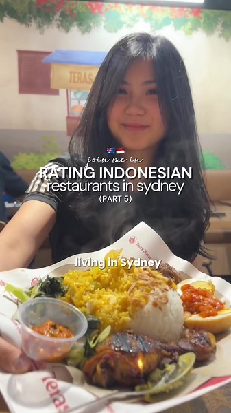 Indo food is underrateddd 🤤 One of my fav indo spots! 💲Price range: $18-25 📍 Teras Java, Mascot --------- ✨TLDR: Go to spot in mascot!! Their rice sets are such a comfort meal for me, complete with protein veggies and carbs for a post workout meal too 🤩 Highly recommend their ayam bakar or iga bakar for the protein! Super flavourful. So far loved every dish here!! [not invite review] —————— #sydney #sydneyfood #sydneyindonesianfood #indonesianfood #mascotfood #sydneyeats