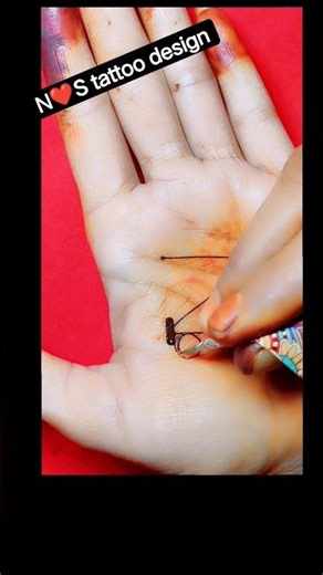 N❤️S letters mehndi Tattoo #henna #tattoos #design #viral video