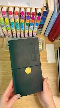 Blue #wabisabi TN unboxing from Baum-kuchen #travelersnotebook #notebook #shorts