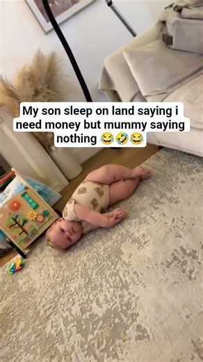 “When Baby Dreams of Money 💸😂”“My Son Sleeping… But Hustling in Dreams #babylaugh #funnymoments#cute