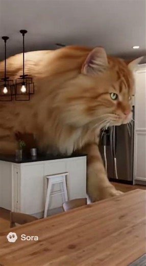 Giant Cat vs Giant Rat in Suburban Home | Chaotic Found Footage Chase #funny #shorts #cat #animals