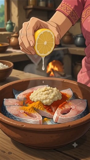 Monsoon Special Fish Fry🌧️🐟| Cozy Village Life Story | Ghibli Story #ghibli #shorts