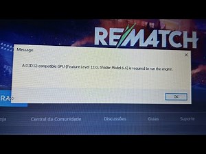 How to fix a d3d12-compatible gpu (feature level 12.0, shader model 6.6) is rematch