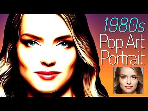 Photoshop: Create a stunning, 1980s-style, retro, pop art portrait