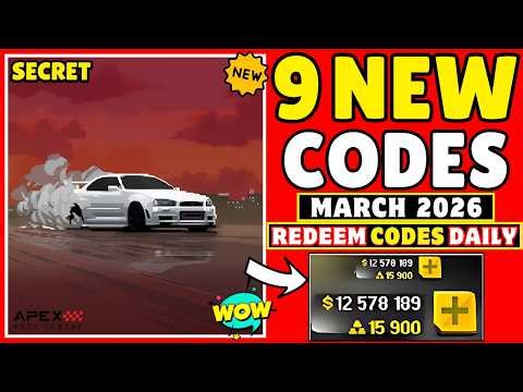 🔥MARCH CODES🔥 APEX RACER GIFT CODES MARCH 2026 - APEX RACER REDEEM CODES - APEX RACER CODES