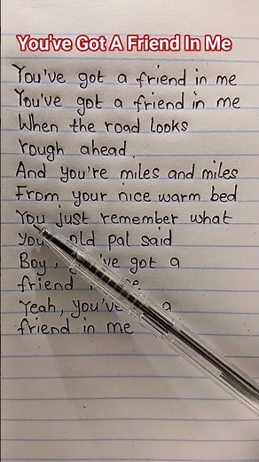 You've got a friend in me song by Randy Newman #youvegotafriendinme #randynewman #songlyrics