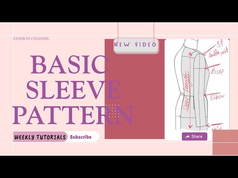 How to Draft a Basic Sleeve Pattern | Beginner Fashion Pattern Drafting