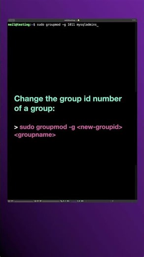 How to Change Group ID's | Linux Commands for Beginners