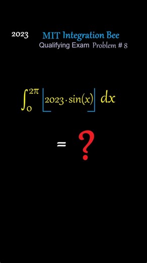 Integrate the Floor Function: The "Almost Everywhere" Calculus Trick (2023 MIT Integration Bee)