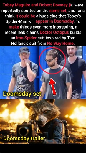 Robert Downey Jr and Tobey Maguire Spotted Together Coincidence? #shorts