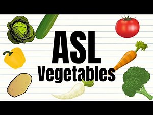 Vegetables Name ASL Sign Language | Veggies Name ASL Sign Language | Learn Vegetable Name | Kid Sign
