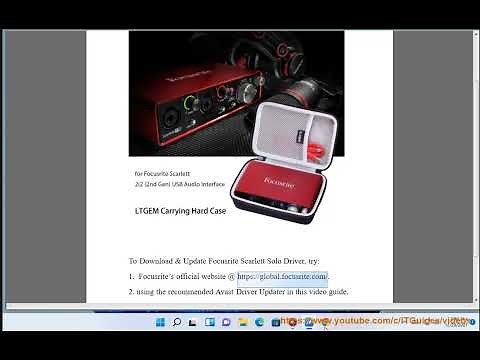 Download & Update Focusrite Scarlett Solo (3rd Gen) USB Audio Interface Driver for Windows 11/10