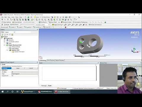 Ansys Bracket Analysis by Importing STEP File