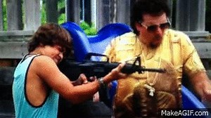 Kenny powers machine gun on Make a GIF