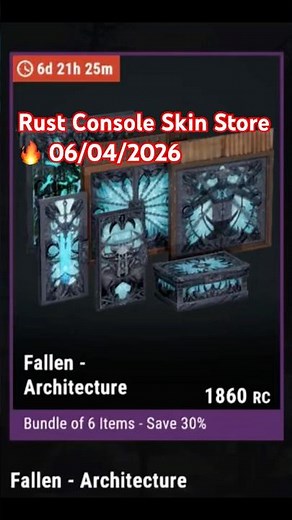 Rust Console Skin Store 🔥 All Skins & Prices Check 06/04/2026