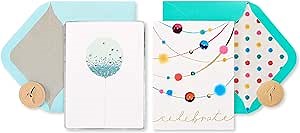 Papyrus Birthday Cards, Streamers and Balloons (2-Count)