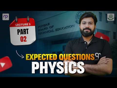 FSc/ICS Part 2 Physics Expected Questions 2026 | Quarter Book Revision | with Sir Basit | Punjab