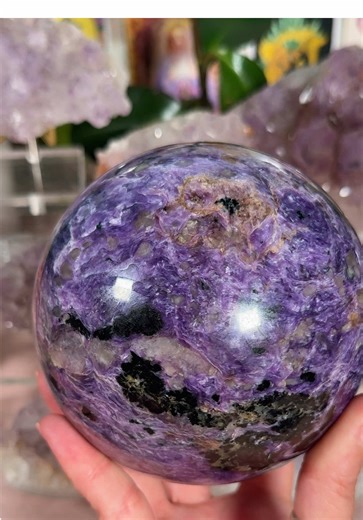 Beautifully powerful Charoite from Russia known as the Stone of Transformation. Spiritually, Charoite is known to awaken the heart and the crown, creating a sacred bridge between the earthly and the celestial. DM to inquire. 2kgs #crystalcollector #russianminerals #charoite #crystals #crystalshop