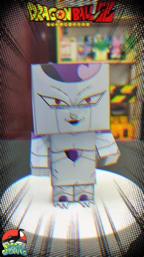 Make A Model Of Frieza In His Strongest Form From Cardboard! #dragonball #papercraft #shorts