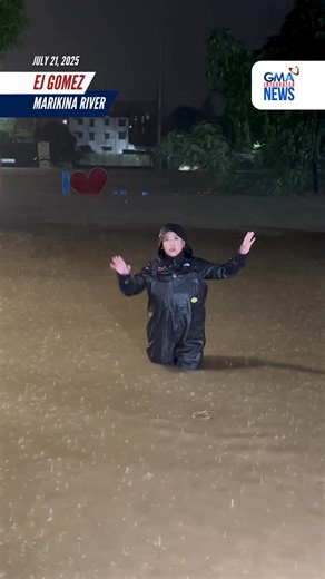 1M views · 16K reactions | Umabot na sa 18.5 meters o third alarm ang antas ng tubig sa Marikina River bago mag-12:00 MN ng Martes, July 22 dahil sa walang tigil na ulan. Ilang residenteng nakatira malapit sa ilog ang lumikas na at ngayon ay nasa evacuation center. May nakaantabay na BFP firetruck at rescuers para sabihan ang iba pang residente na lumikas na rin. | via EJ Gomez/GMA Integrated News | GMA News | Facebook