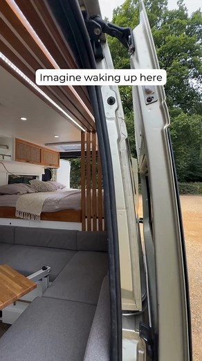 Cool mornings and crisp air. Adventures are better when you’ve got all the comforts with you 🍂 Ready for your next adventure? Contact us to start your dream van today 🚐✨ #VanLife #VanConversion #campervanbuild #VanConversionUK #CamperVanLife | SSL Campers