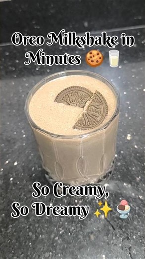 Easy Oreo Milkshake in Minutes 🍪🥛 #shorts #viral #trendingshorts #yotubeshorts #easyrecipe