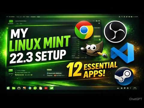 My Linux Mint 22.3 Setup 2026 – 12 Essential Apps I Can’t Live Without! Complete Daily Driver Tour